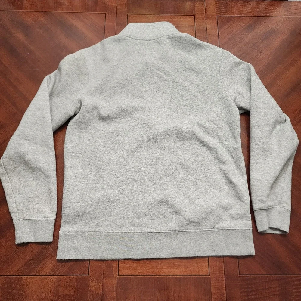 Nike Sweatshirt Mens M Grey Ohio State Buckeyes 1/4 Quarter Zip Pullover NCAA